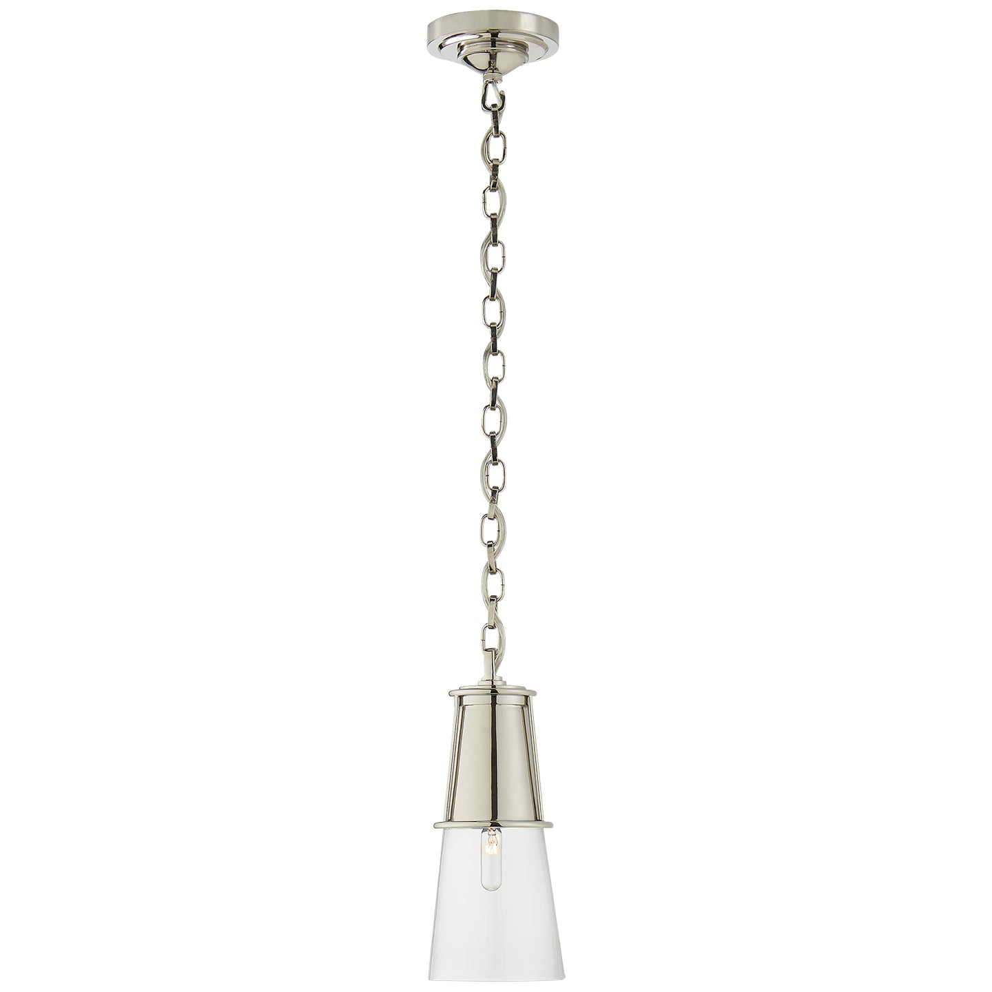 Visual Comfort Signature - TOB 5751PN-CG - One Light Pendant - Robinson - Polished Nickel