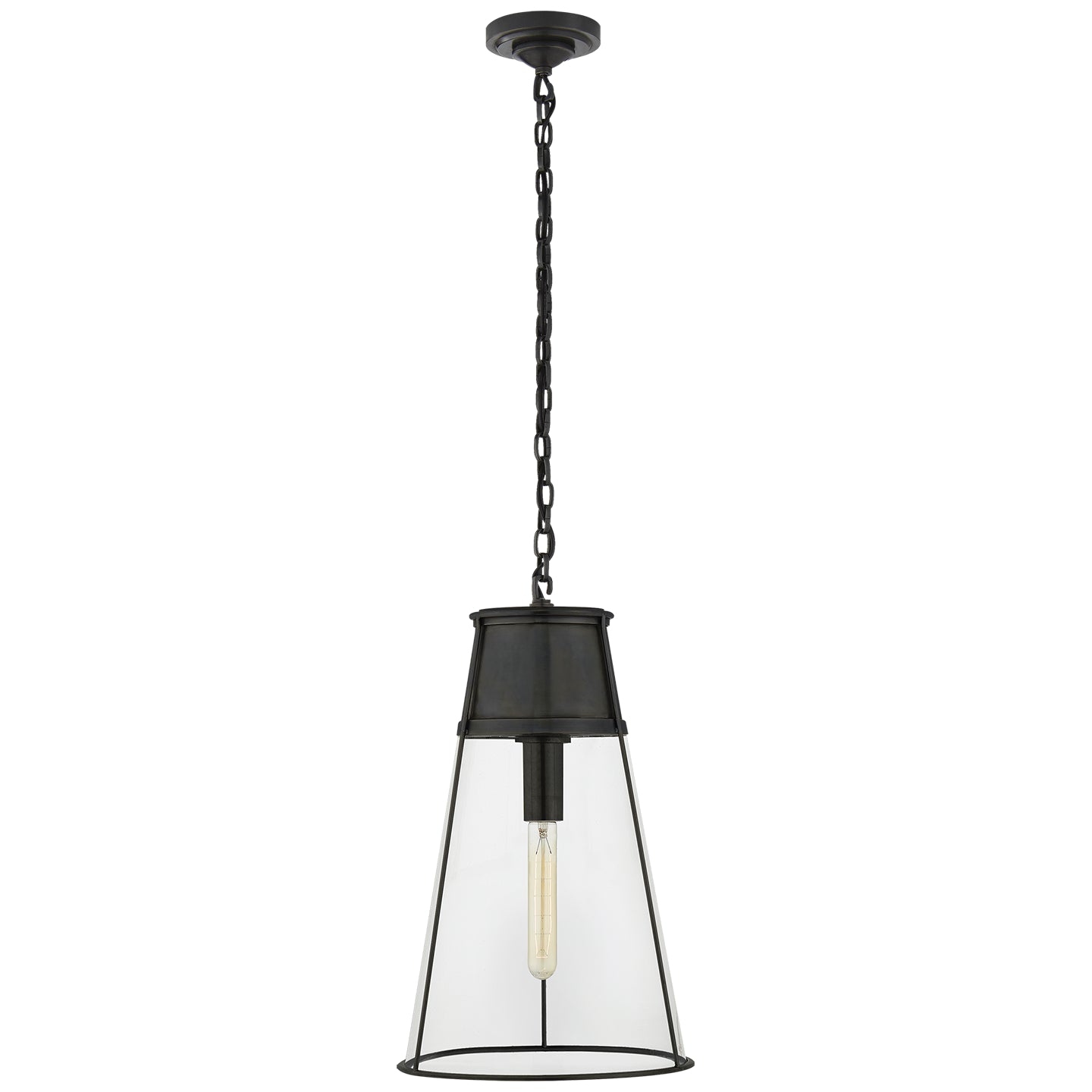 Visual Comfort Signature - TOB 5753BZ-CG - One Light Pendant - Robinson - Bronze