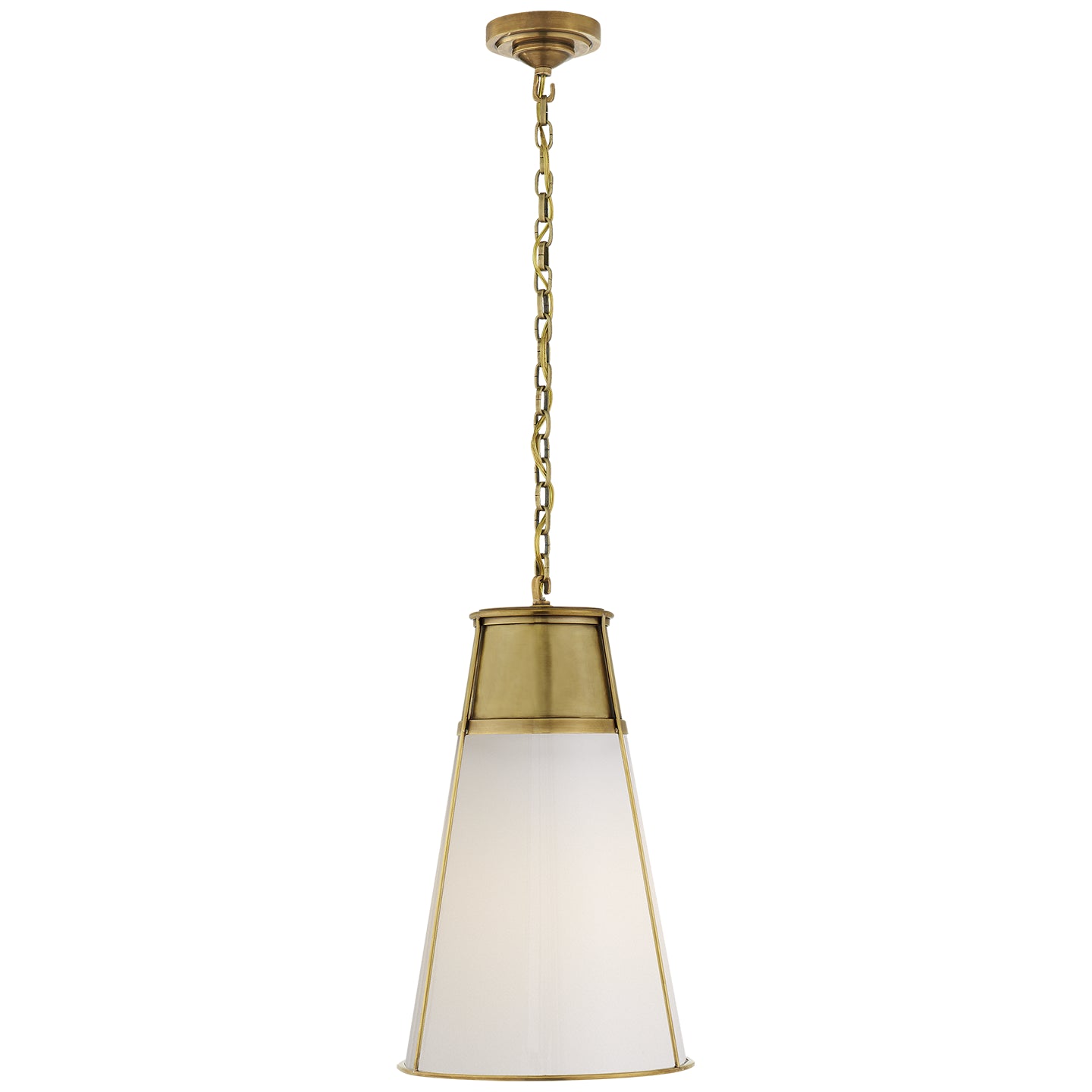 Visual Comfort Signature - TOB 5753HAB-WG - One Light Pendant - Robinson - Hand-Rubbed Antique Brass