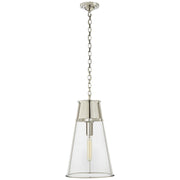 Visual Comfort Signature - TOB 5753PN-CG - One Light Pendant - Robinson - Polished Nickel