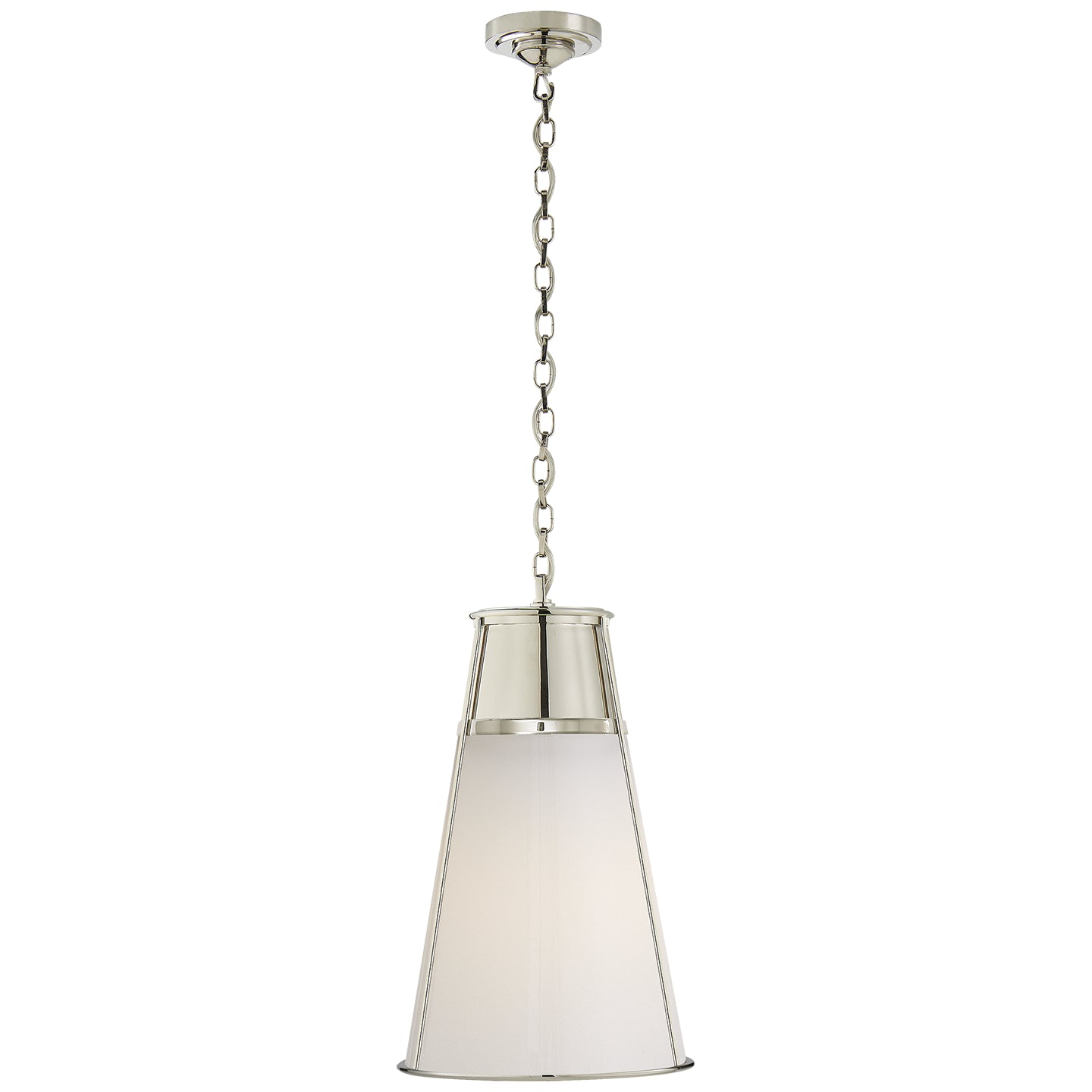 Visual Comfort Signature - TOB 5753PN-WG - One Light Pendant - Robinson - Polished Nickel