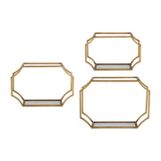Uttermost - 04048 - Wall Shelves S/3 - Lindee - Antiqued Gold Leaf