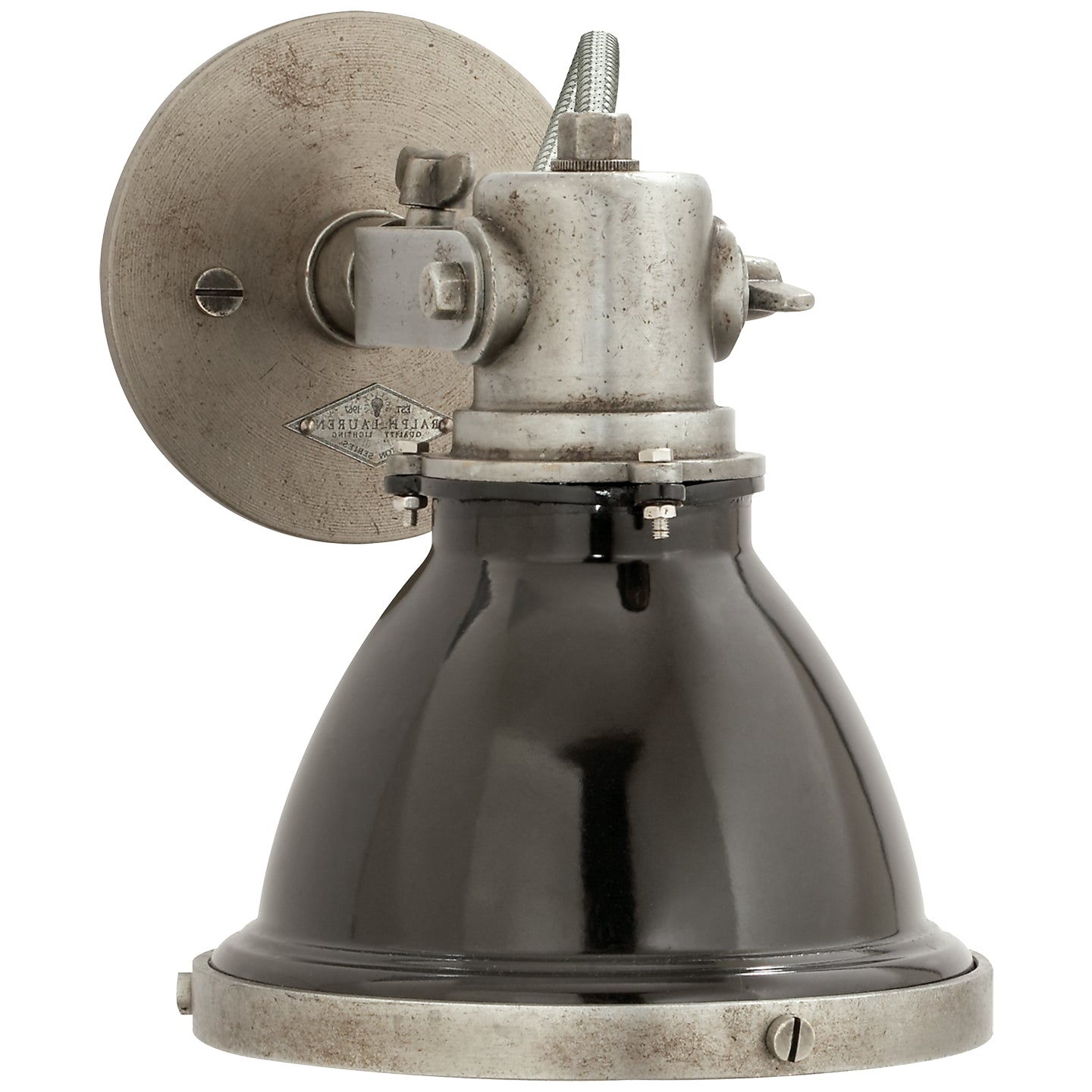 Ralph Lauren - RL 2120IS-BK - One Light Wall Sconce - Fulton - Industrial Steel