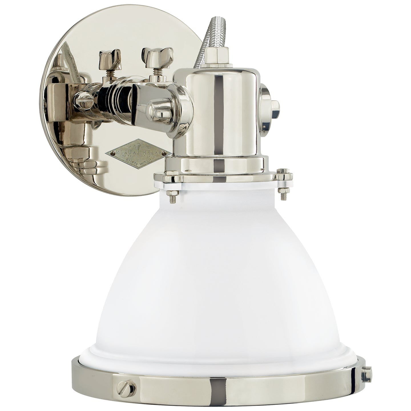 Ralph Lauren - RL 2120PN-WT - One Light Wall Sconce - Fulton - Polished Nickel