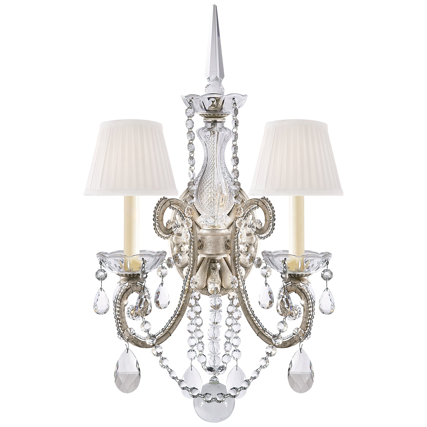 Ralph Lauren - RL 2231ASL-S - Two Light Wall Sconce - Adrianna - Antique Silver Leaf