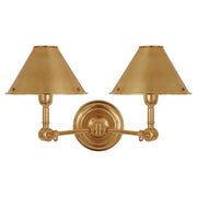 Ralph Lauren - RL 2252NB - Two Light Wall Sconce - Anette - Natural Brass