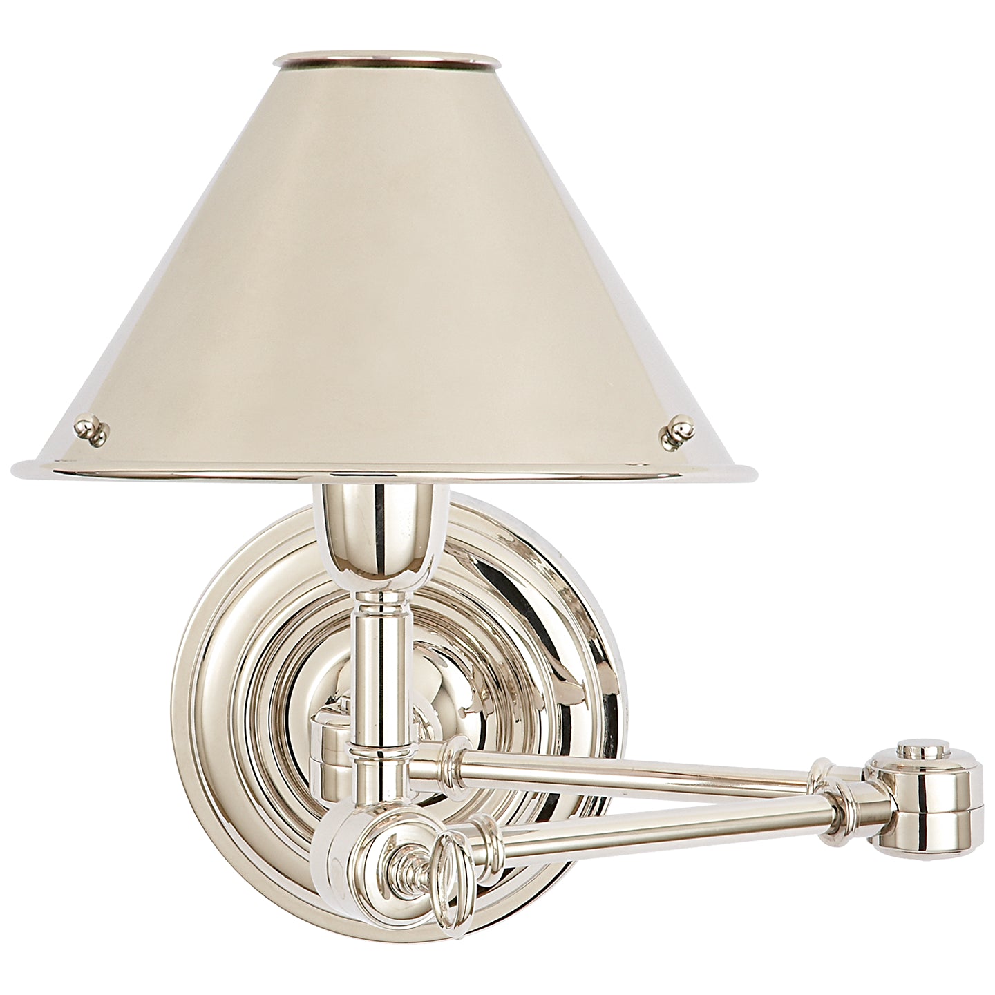 Ralph Lauren - RL 2260PN - One Light Swing Arm Wall Lamp - Anette - Polished Nickel