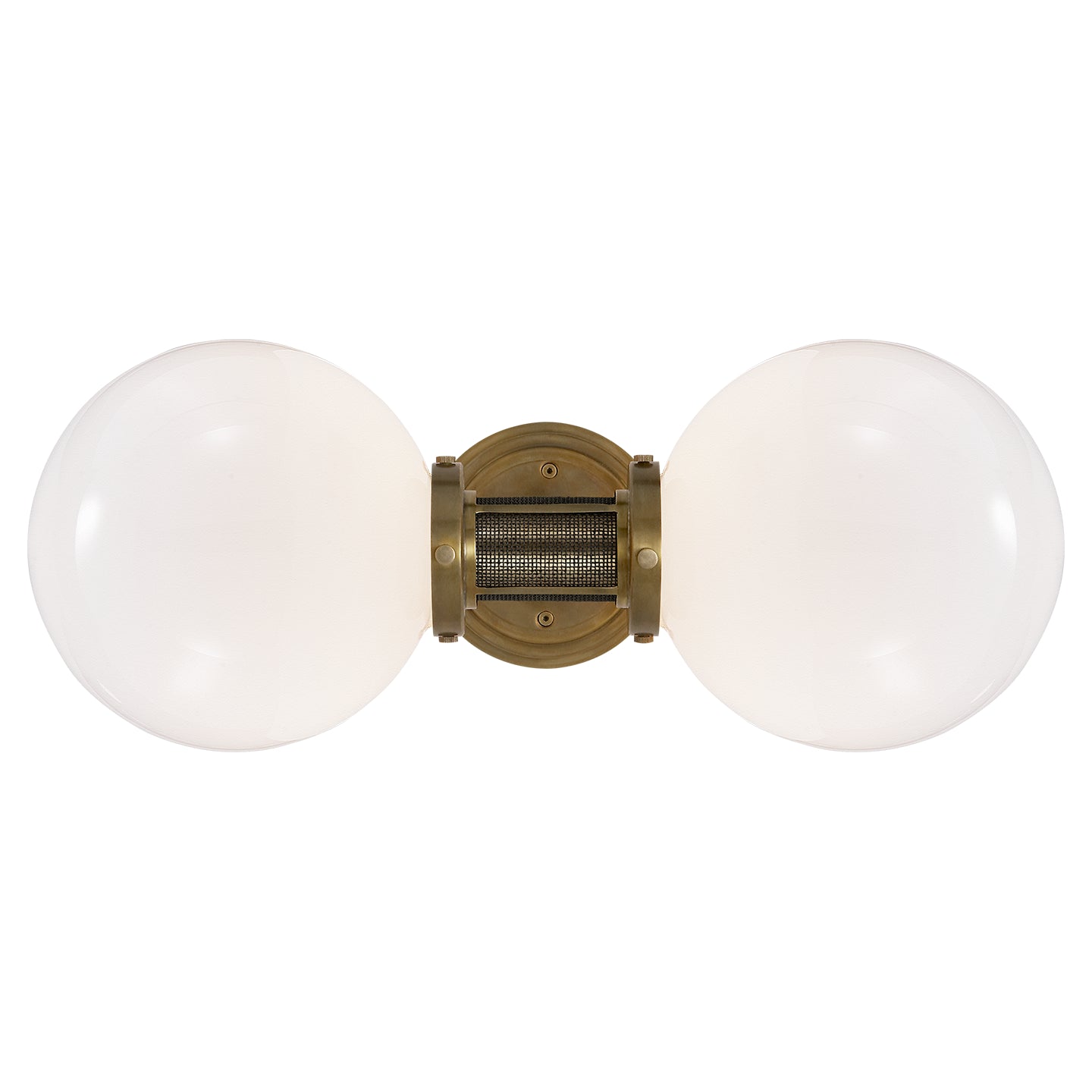 Ralph Lauren - RL 2550NB-WG - Two Light Wall Sconce - McCarren - Natural Brass