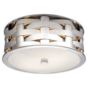 Ralph Lauren - RL 4090PN-WG - Two Light Flush Mount - Ella - Polished Nickel