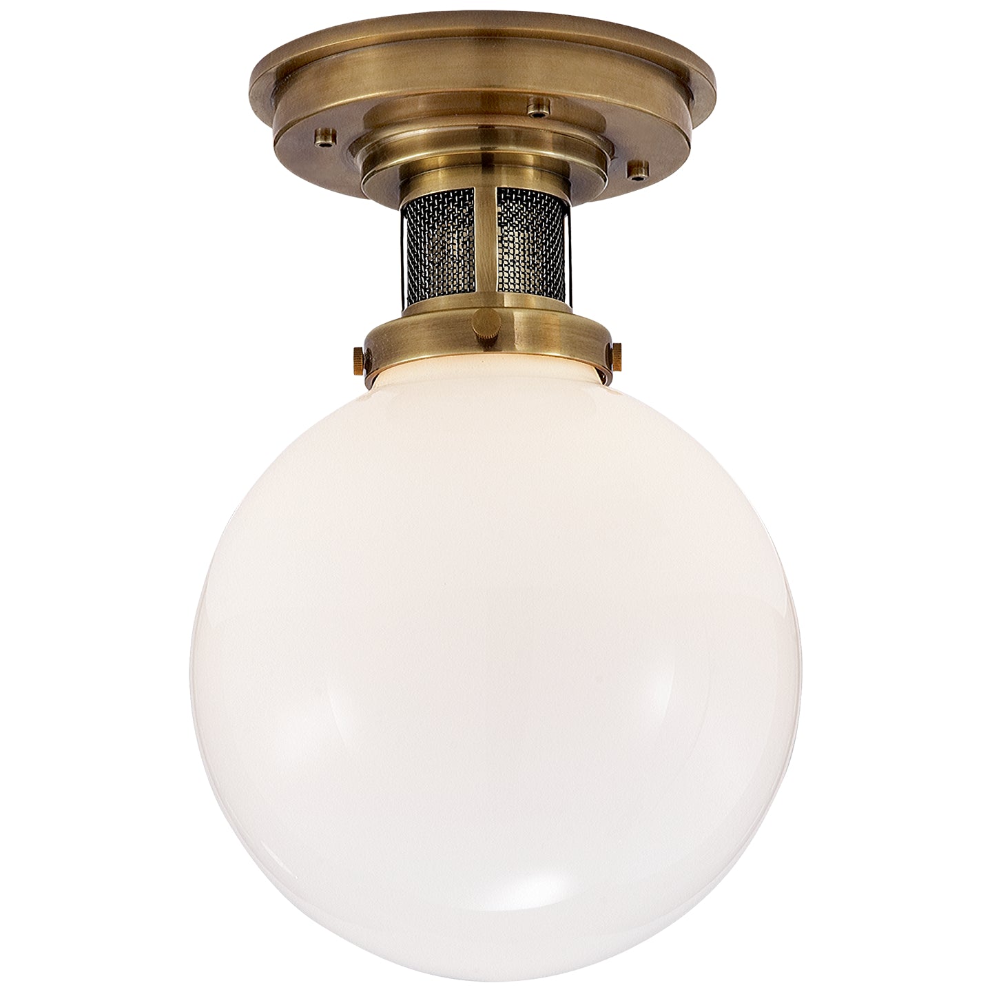 Ralph Lauren - RL 4460NB-WG - One Light Flush Mount - McCarren - Natural Brass
