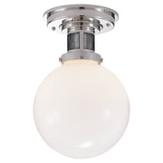Ralph Lauren - RL 4460PN-WG - One Light Flush Mount - McCarren - Polished Nickel