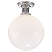 Ralph Lauren - RL 4461PN-WG - One Light Flush Mount - McCarren - Polished Nickel