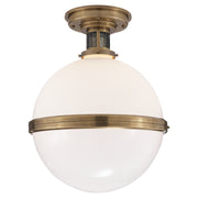 Ralph Lauren - RL 4462NB-WG - One Light Flush Mount - McCarren - Natural Brass