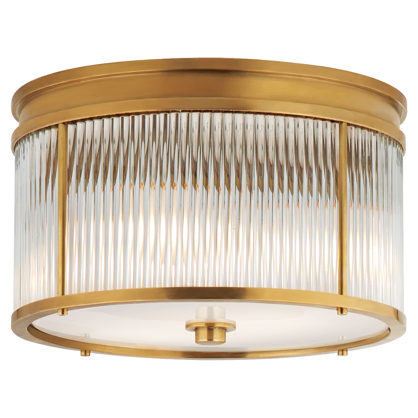 Ralph Lauren - RL 4800NB - Three Light Flush Mount - Allen - Natural Brass