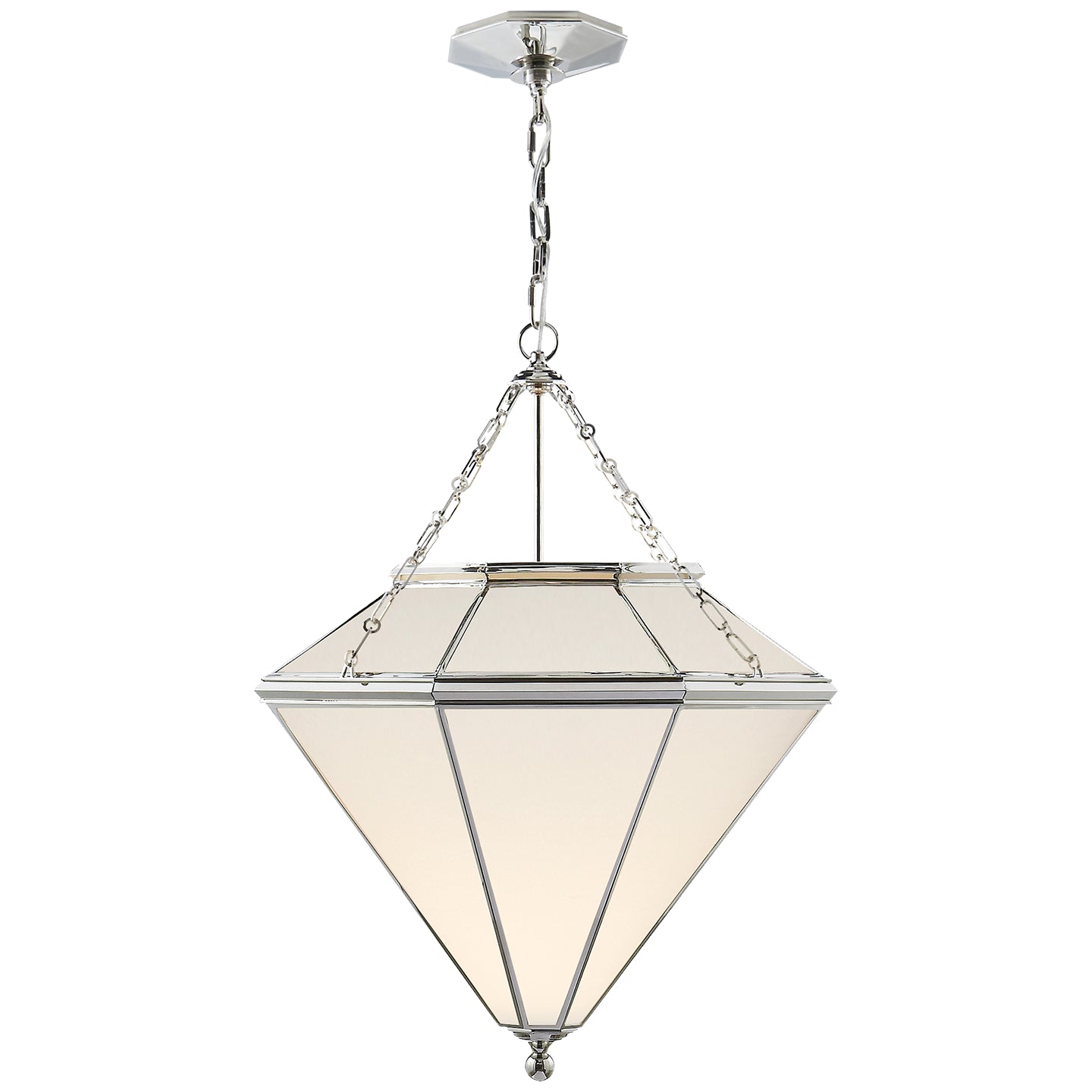 Ralph Lauren - RL 5060PN-WG - Four Light Pendant - Cannes - Polished Nickel