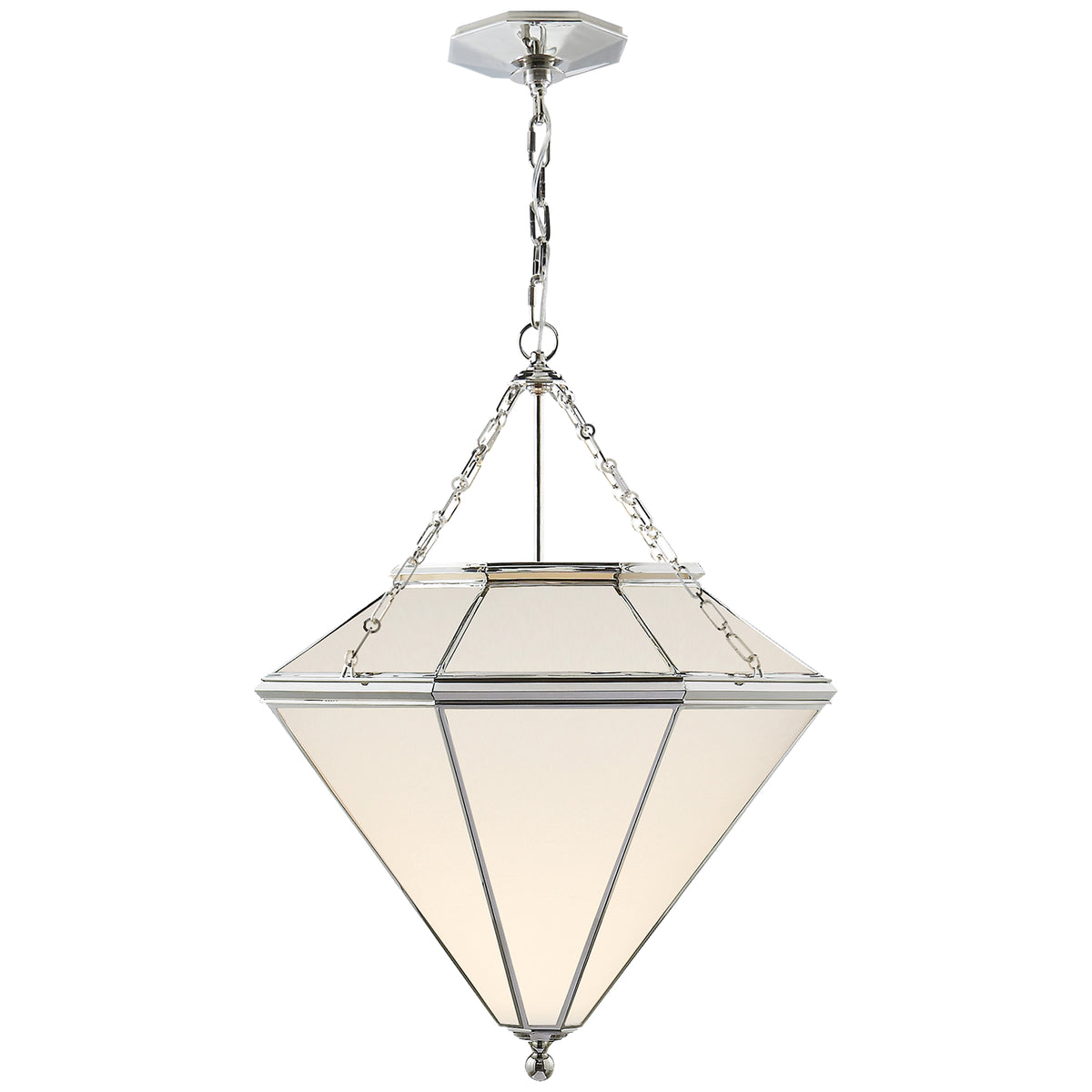 Ralph Lauren - RL 5060PN-WG - Four Light Pendant - Cannes - Polished Nickel