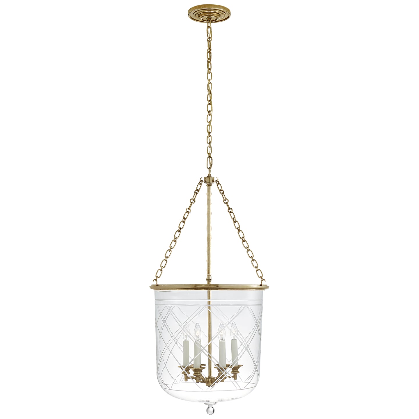 Ralph Lauren - RL 5103NB-CG - Six Light Lantern - Cambridge - Natural Brass