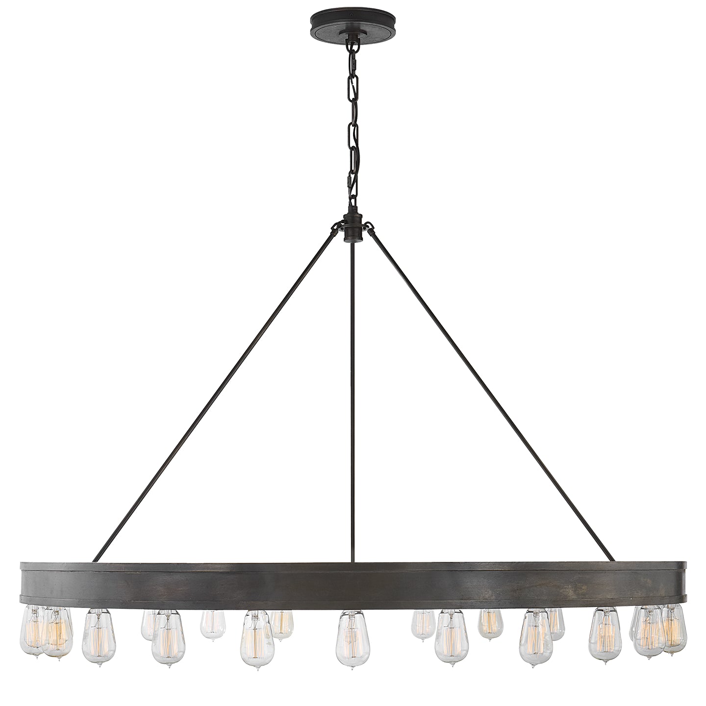 Ralph Lauren - RL 5133AI - 24 Light Chandelier - Roark - Aged Iron