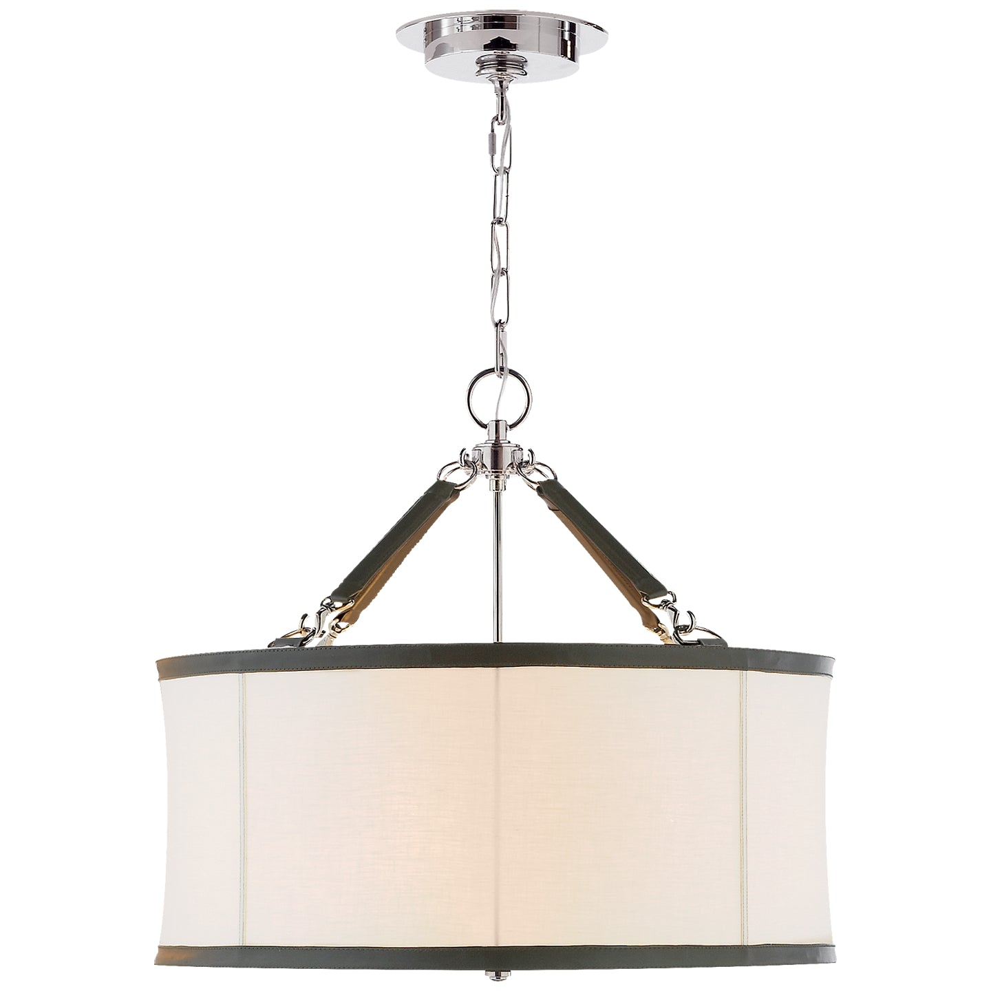 Ralph Lauren - RL 5161PN-L - Three Light Pendant - Broomfield - Polished Nickel