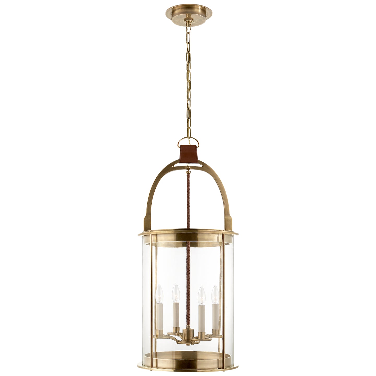 Ralph Lauren - RL 5180NB - Four Light Lantern - Westbury - Natural Brass
