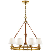 Ralph Lauren - RL 5181NB-L - Eight Light Chandelier - Westbury - Natural Brass