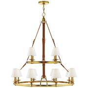 Ralph Lauren - RL 5183NB-L - 12 Light Chandelier - Westbury - Natural Brass
