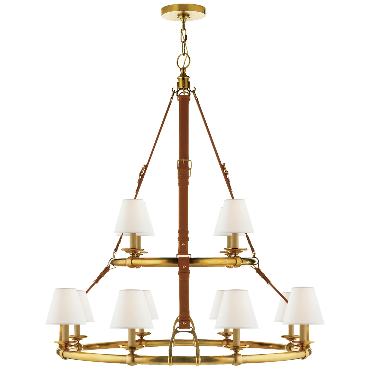 Ralph Lauren - RL 5183NB-L - 12 Light Chandelier - Westbury - Natural Brass