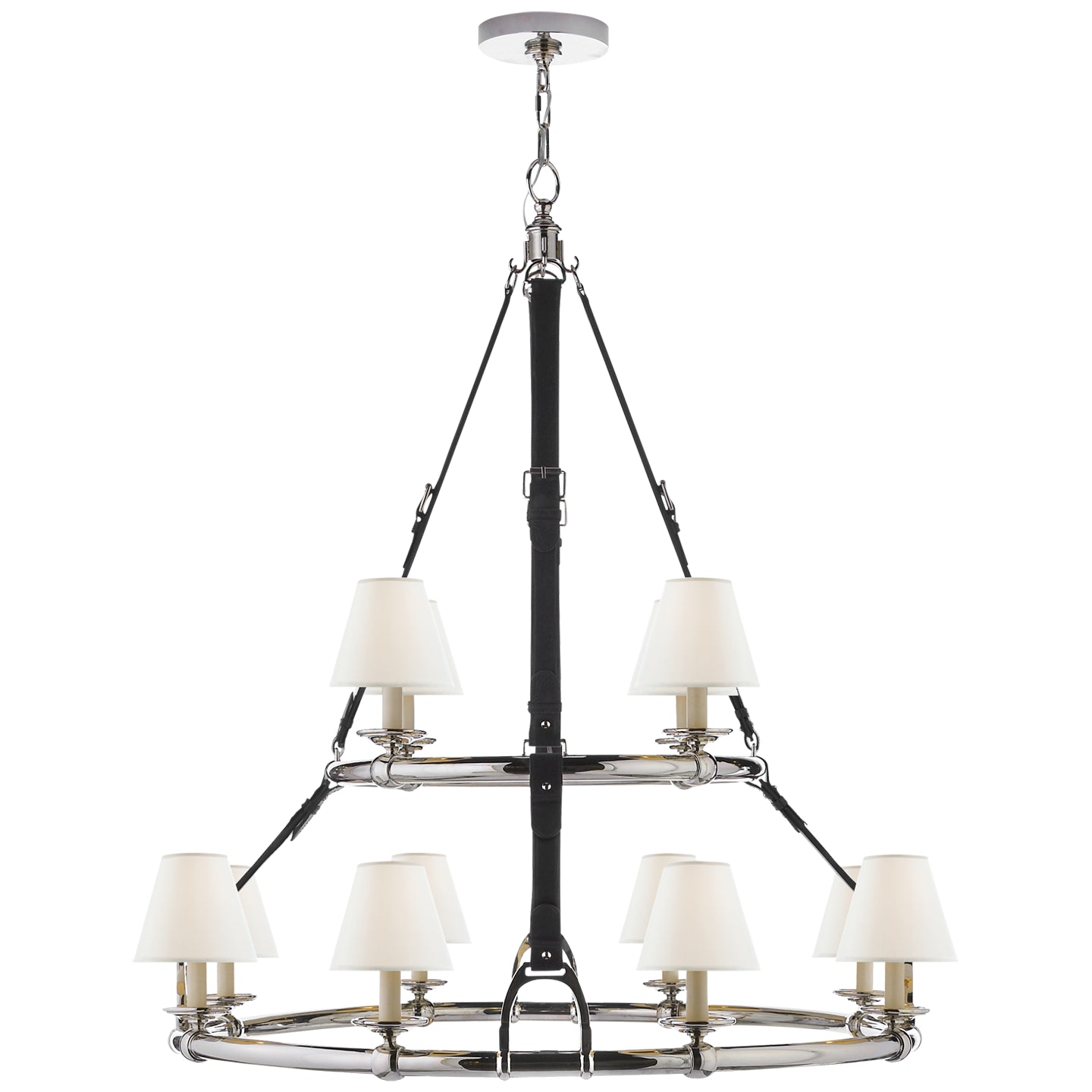 Ralph Lauren - RL 5183PN-L - 12 Light Chandelier - Westbury - Polished Nickel