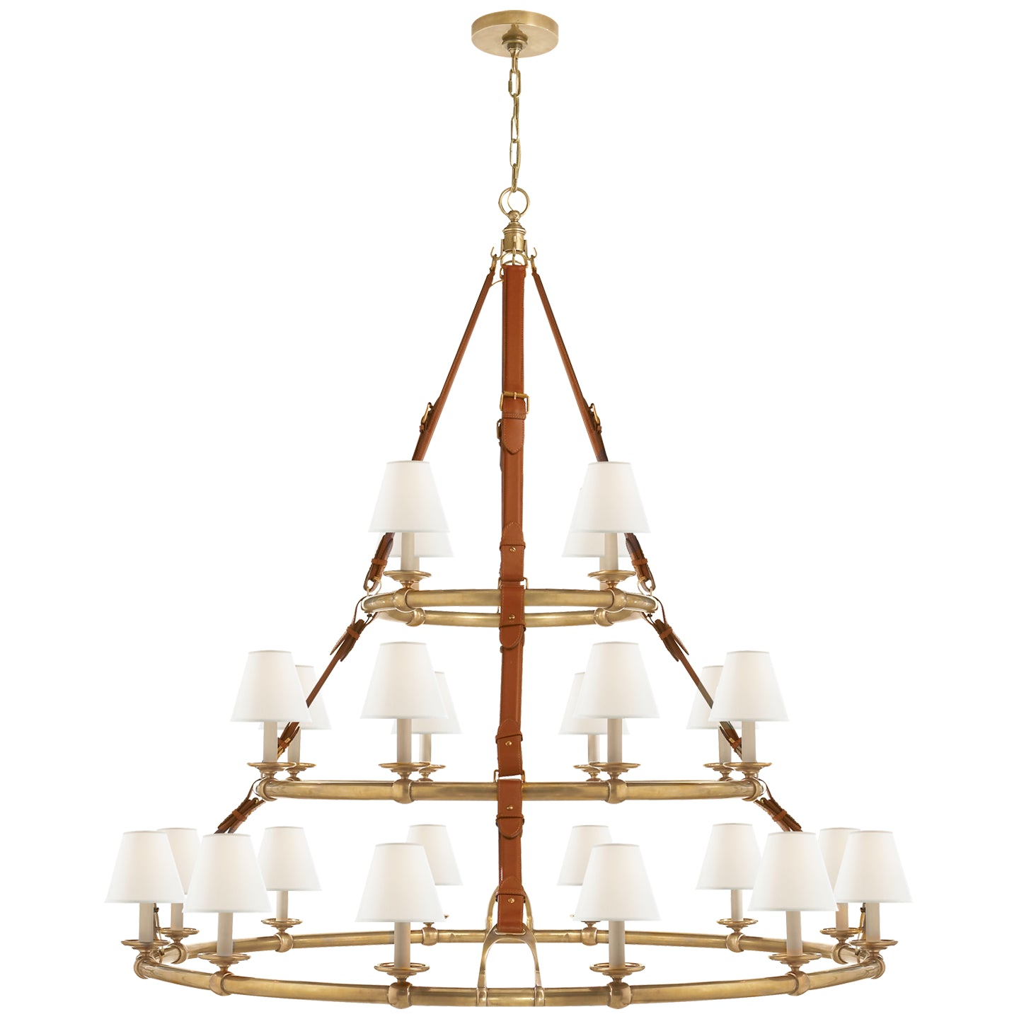 Ralph Lauren - RL 5184NB-L - 24 Light Chandelier - Westbury - Natural Brass
