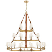 Ralph Lauren - RL 5184NB-L - 24 Light Chandelier - Westbury - Natural Brass