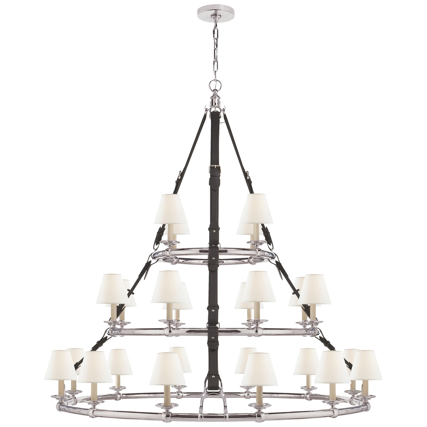 Ralph Lauren - RL 5184PN-L - 24 Light Chandelier - Westbury - Polished Nickel