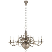 Ralph Lauren - RL 5205BS - Eight Light Chandelier - Lillianne - Butler's Silver