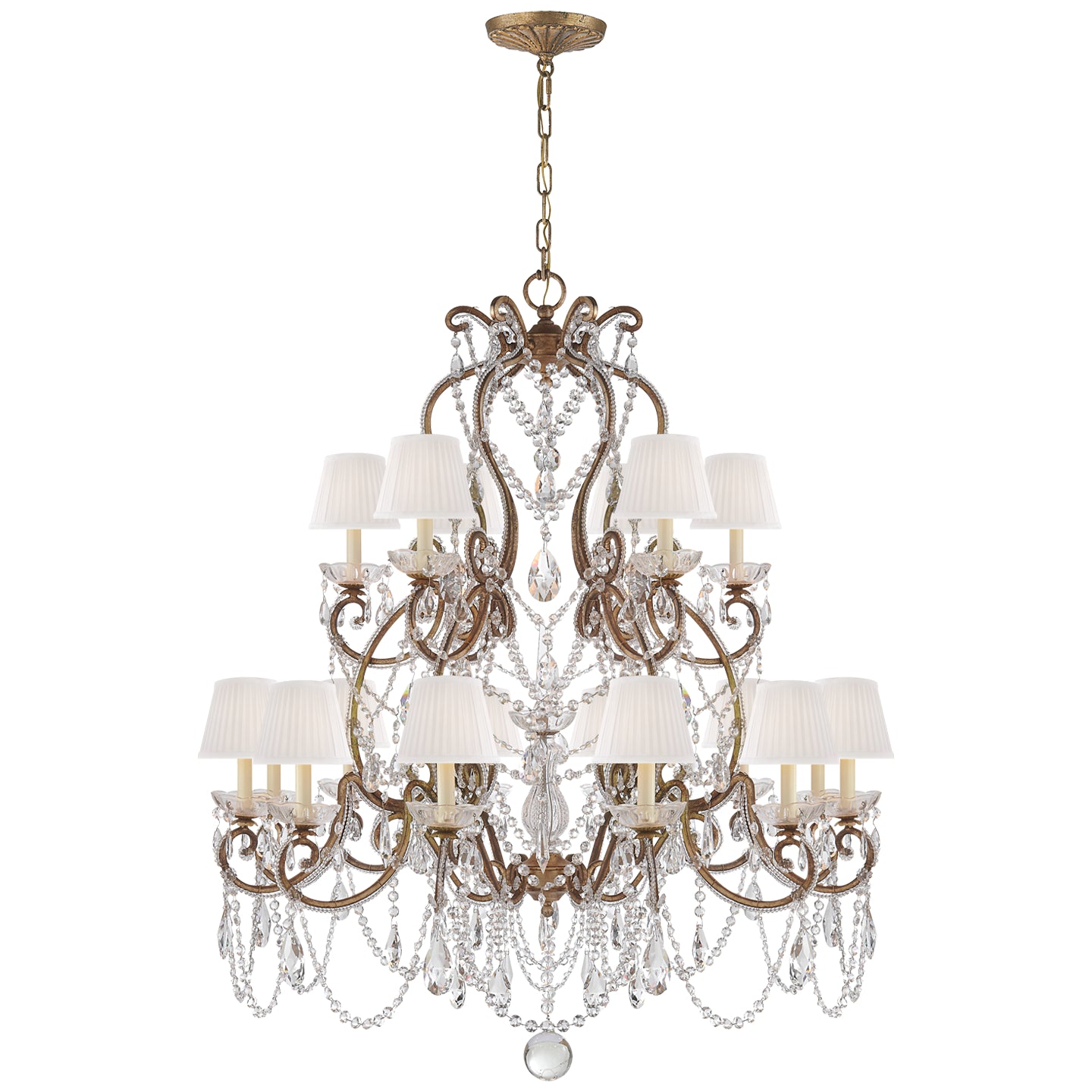 Ralph Lauren - RL 5231GI-S - 18 Light Chandelier - Adrianna - Gilded Iron
