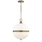 Ralph Lauren - RL 5402NB-WG - Four Light Pendant - Hendricks - Natural Brass