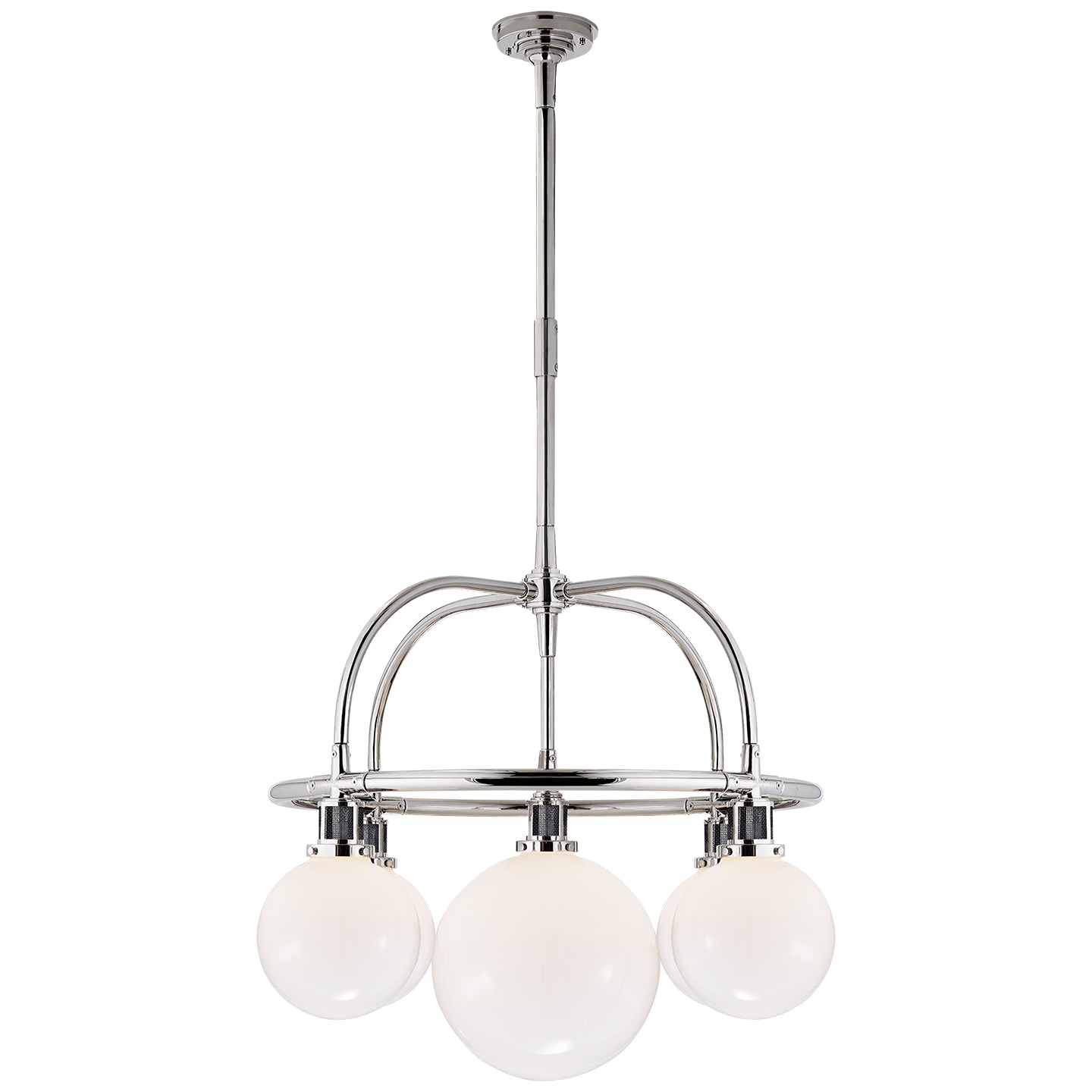 Ralph Lauren - RL 5470PN-WG - Five Light Chandelier - McCarren - Polished Nickel