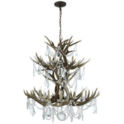 Ralph Lauren - RL 5529BN-CG - 12 Light Chandelier - Straton - Natural Bone