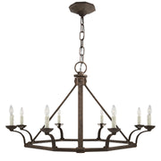 Ralph Lauren - RL 5540NR - Eight Light Chandelier - Robertson - Natural Rusted Iron