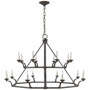 Ralph Lauren - RL 5542NR - 16 Light Chandelier - Robertson - Natural Rusted Iron
