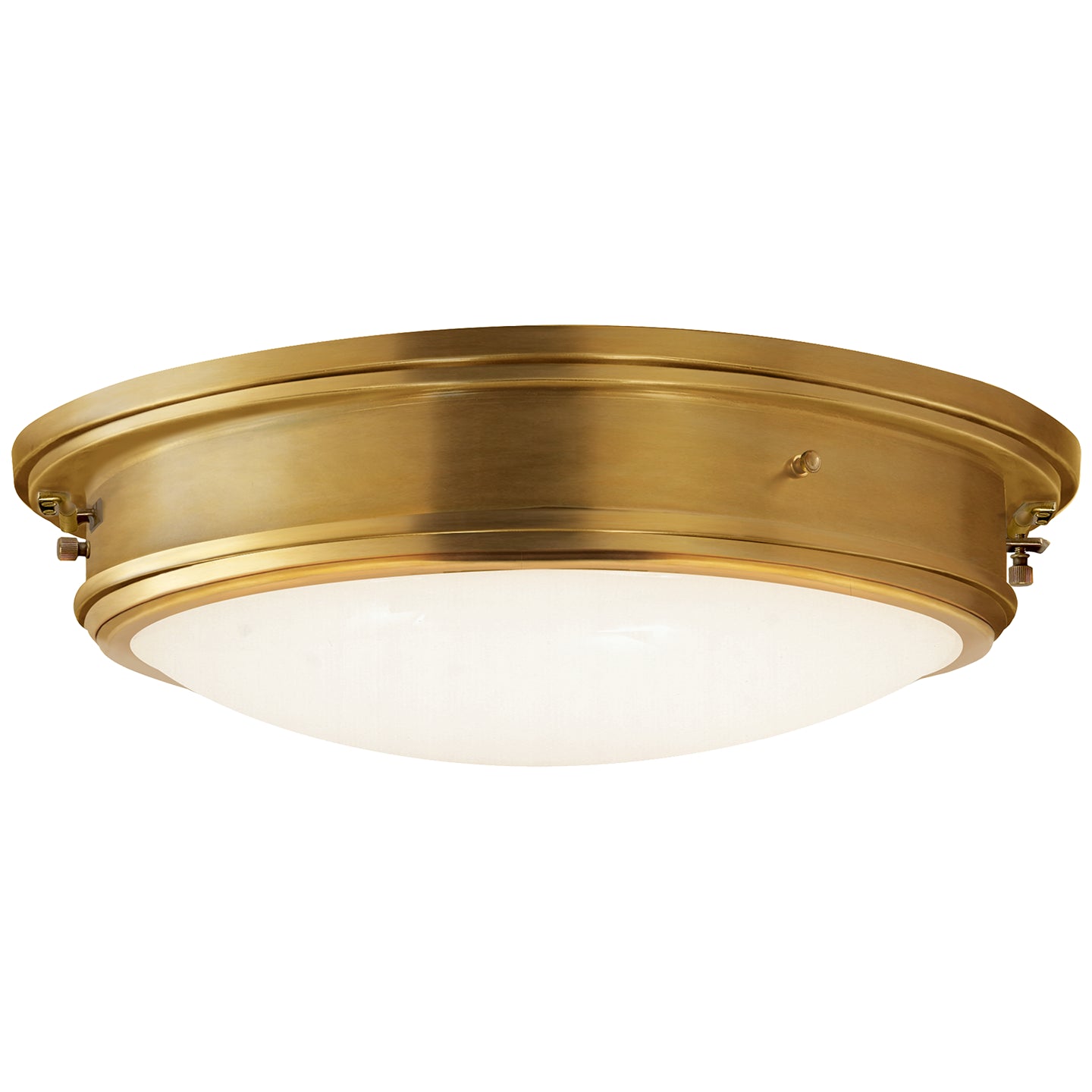 Ralph Lauren - RL19024BN - Two Light Flush Mount - Marine Porthole - Natural Brass