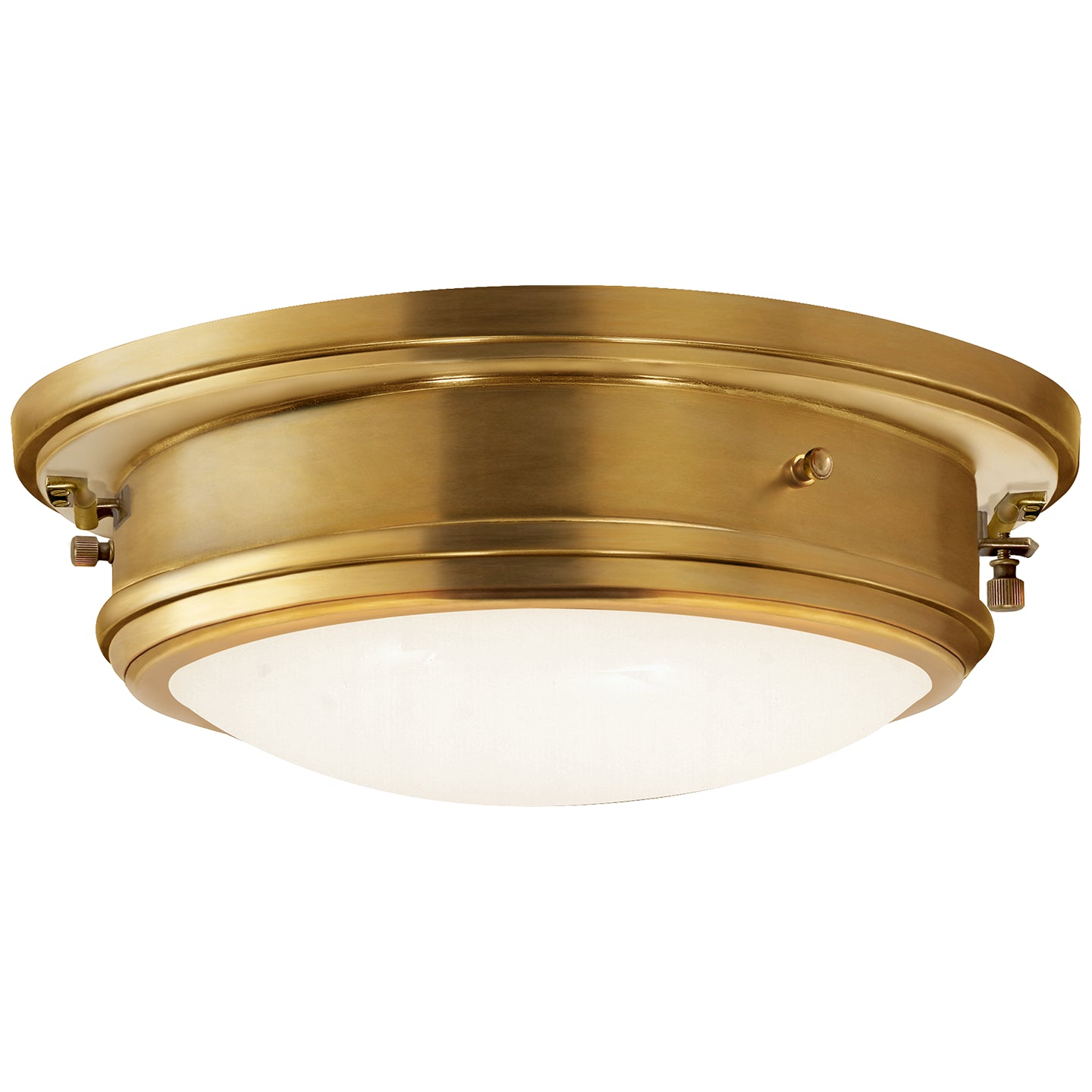 Ralph Lauren - RL19025BN - Two Light Flush Mount - Marine Porthole - Natural Brass