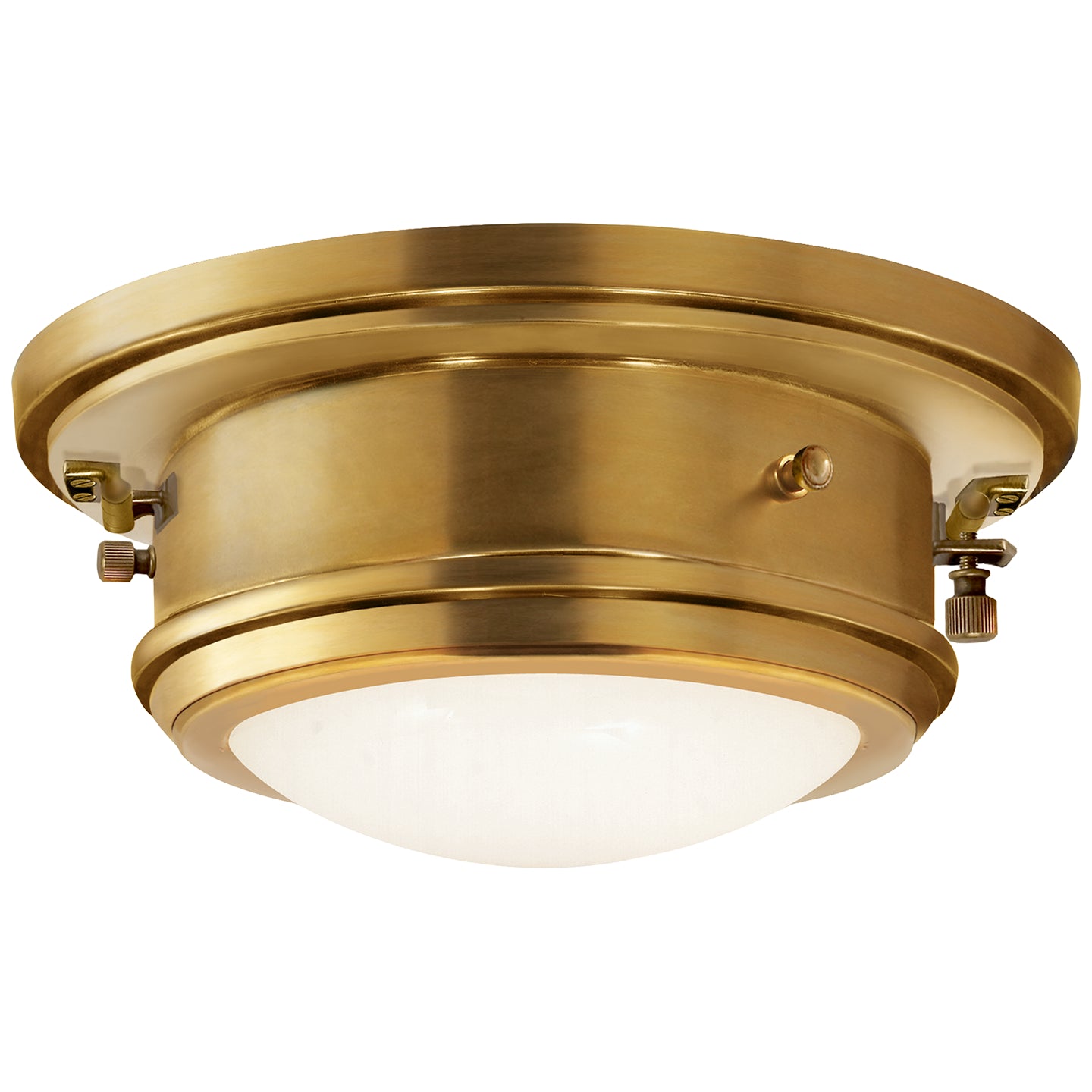 Ralph Lauren - RL19026BN - One Light Flush Mount - Marine Porthole - Natural Brass