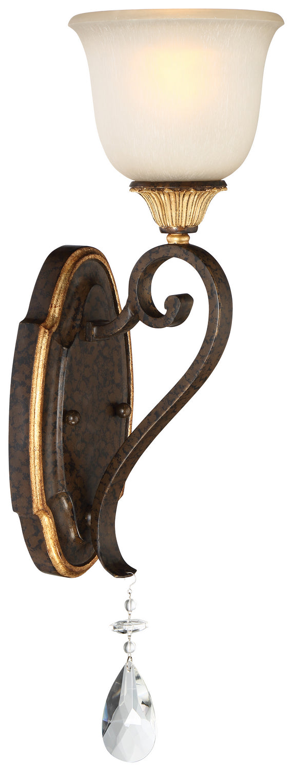 Metropolitan - N1461-652 - One Light Bath - Chateau Nobles - Raven Bronze With Sunburst Gold Leaf Highlights