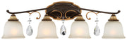 Metropolitan - N1464-652 - Four Light Bath - Chateau Nobles - Raven Bronze With Sunburst Gold Leaf Highlights