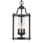 Golden - 1157-3P BLK - Three Light Pendant - Payton - Matte Black