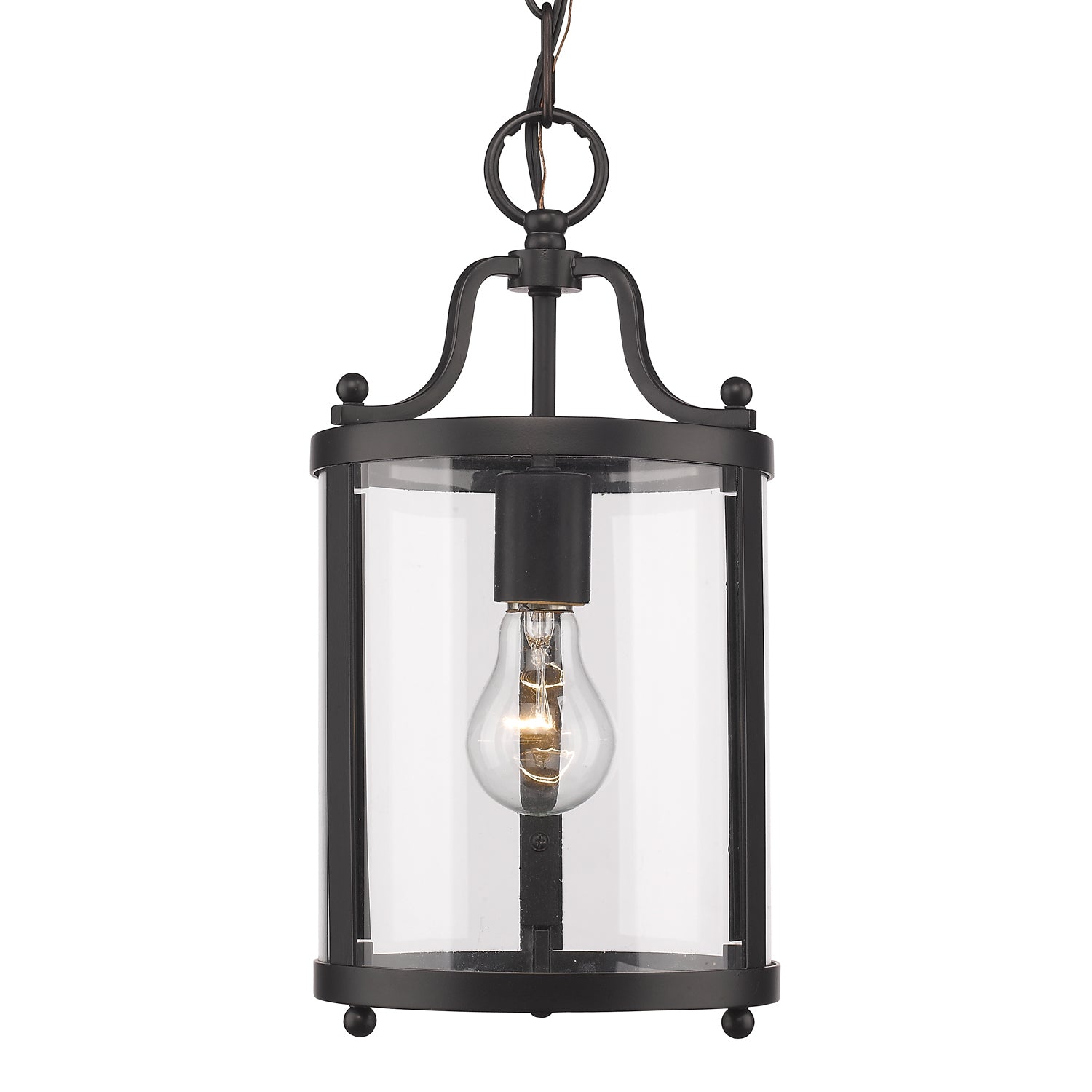 Golden - 1157-M1L BLK - One Light Mini Pendant - Payton - Matte Black