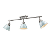 Golden - 3602-3SF PW-SF - Three Light Semi-Flush Mount - Duncan - Pewter