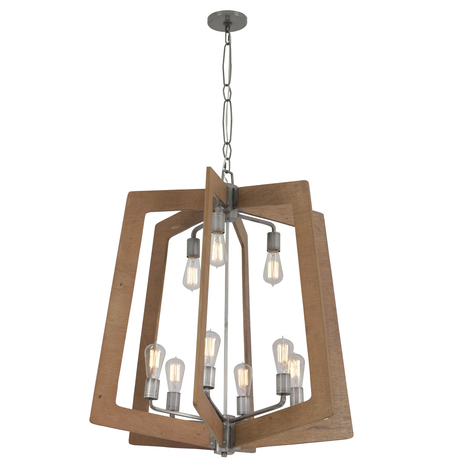 Varaluz - 268C09SLW - Nine Light Chandelier - Lofty - Steel