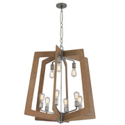 Varaluz - 268C09SLW - Nine Light Chandelier - Lofty - Steel