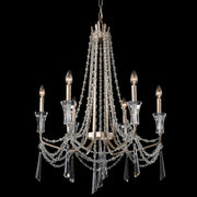 Varaluz - 270C06TR - Six Light Chandelier - Barcelona - Transcend Silver