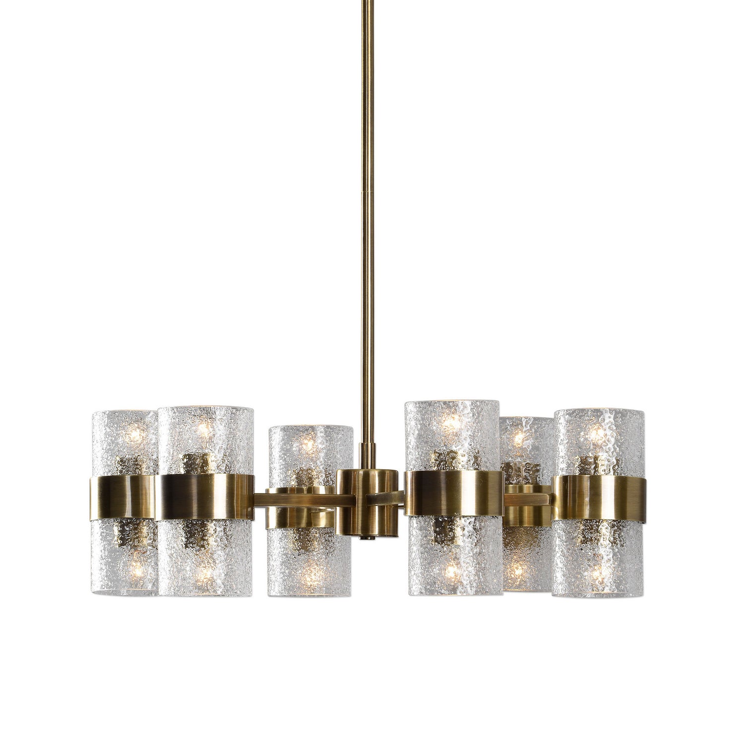Uttermost - 21297 - 12 Light Chandelier - Marinot - Antique Brass